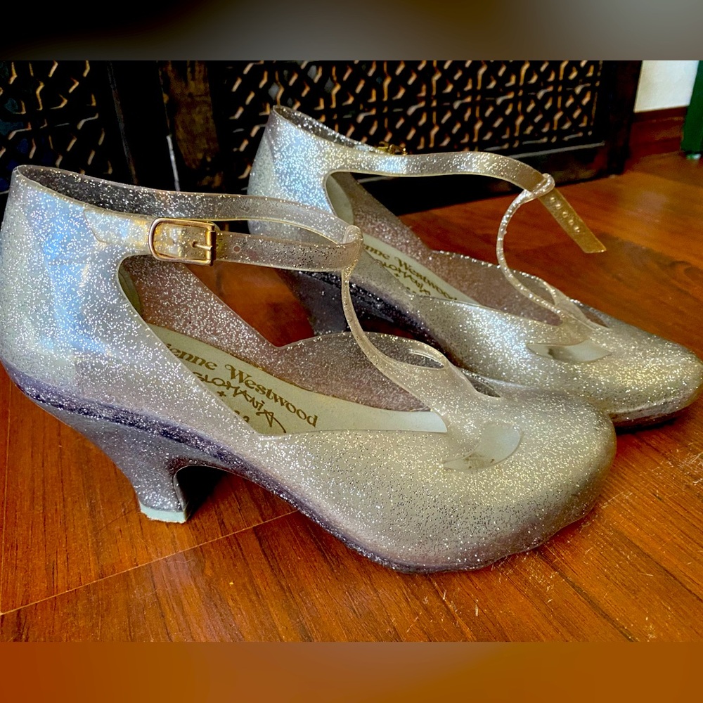 Rare Vivienne Westwood Anglomania + Melissa Jelly Cinderella Kitten Heels